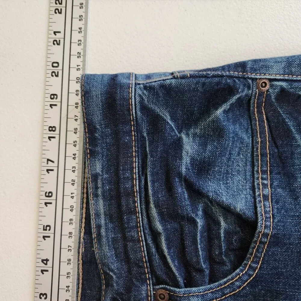 Cremeux Jeans Mens Size 38 X 30 Relaxed Fit Blue Denim
